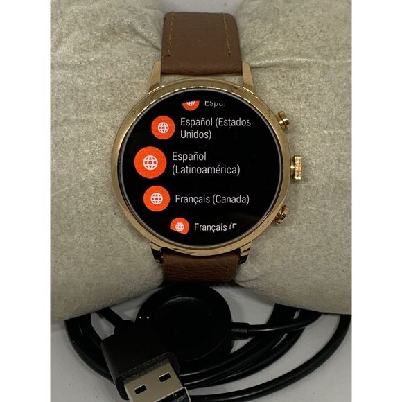 Fossil Gen 4 Authentic Digital Dial Smart Watch Custom Band FTW6018 ZA325 - Picture 1 of 12